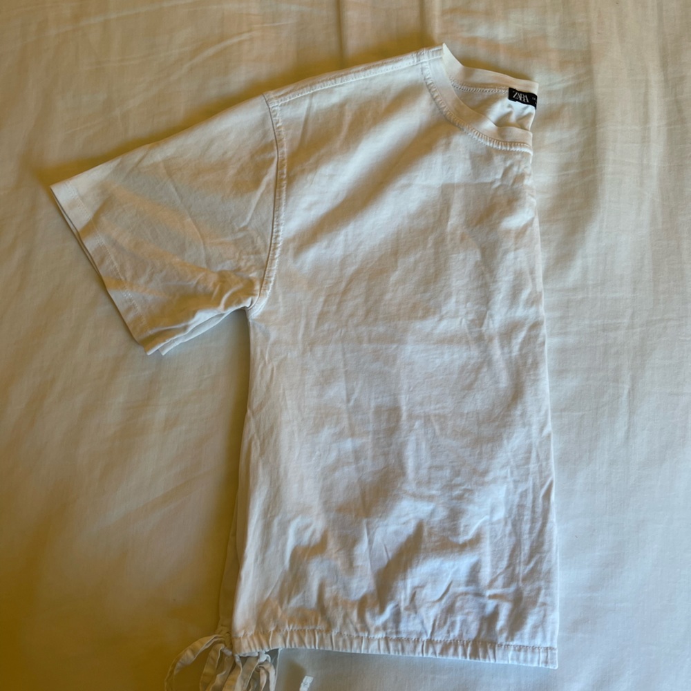 White short sleeve with ties from Zara